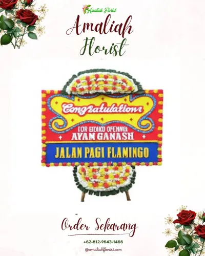Bunga Papan Congratulation di Kapal